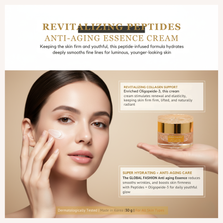 24K Gold Anti-Aging Face Cream 30g Face Cream Close Up - Hydrating Anti Aging Skincare Treatment | كريم وجه صورة مقربة