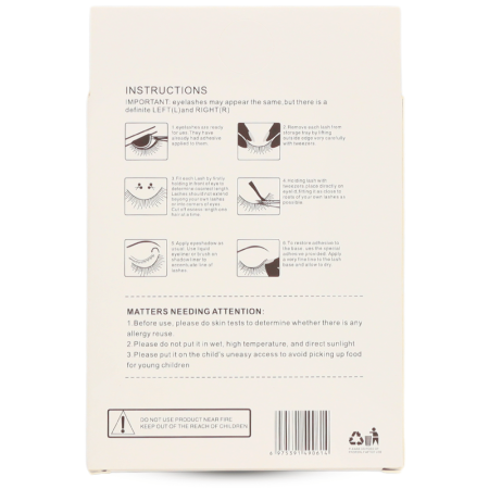 False eyelashes close up fluffy natural reusable strips رموش صناعية لقطة مقربة
