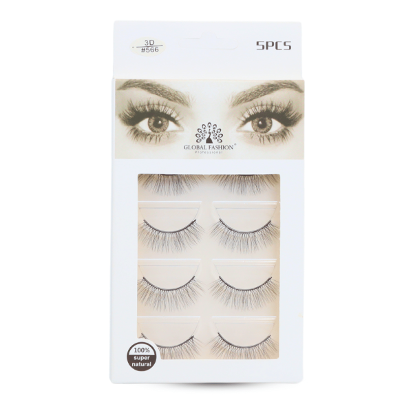 3D wispy false eyelashes reusable natural look fluffy lashes رموش صناعية طبيعية