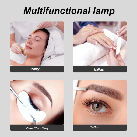 Global Fashion LED Desk Lamp – Adjustable Light for Nail & Beauty | Silver LED Nail Desk Lamp Close View Adjustable Light | مصباح اظافر
Global Fashion LED Desk Lamp – Adjustable Light for Nail & Beauty | Silver Professional Nail Lamp Detailed View Beauty Light | اضاءة مناكير
