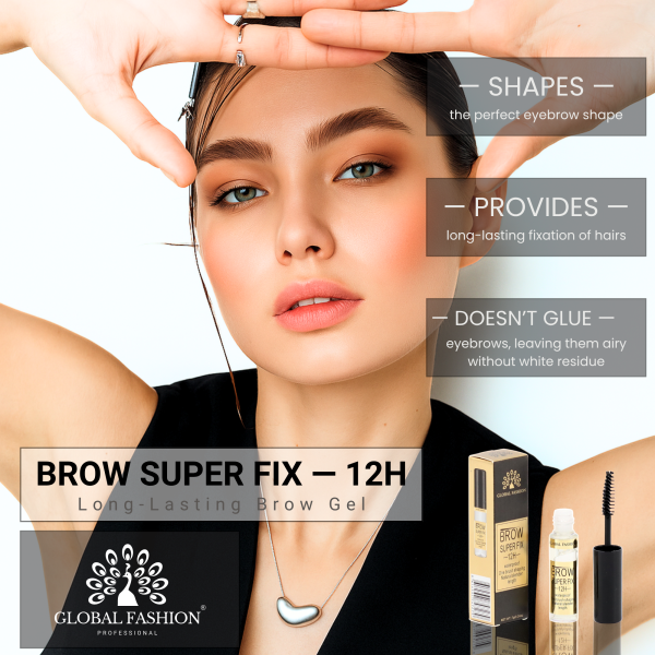 Global Fashion clear eyebrow gel waterproof 12H hold جل حواجب شفاف