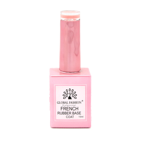 French Rubber Base Coat 15ml – Global Fashion | Professional Nail Gel Base
فرنش روبر بيس كوت 15 مل – جلوبال فاشن | بيس جل بوليش احترافي للأظافر
