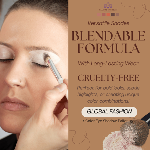 Global Fashion single eyeshadow preview matte shimmer finish ظلال عيون