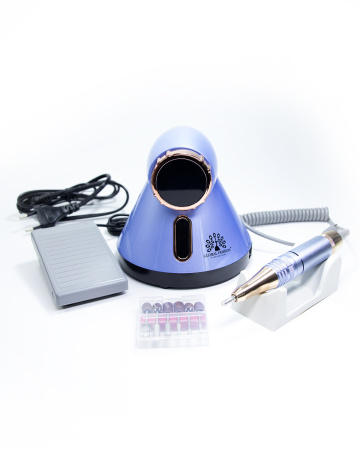 Manicure and pedicure machine GF-615, 50000 rpm, 80 W, blue