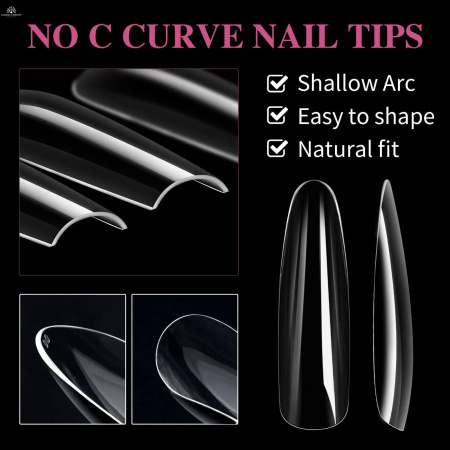 Global Fashion Gel Tips 4in1 01 Set – 192pcs Nail Extension Tips
