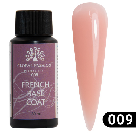 Rubber base for gel polish french 09, Global Fashion 30 ml