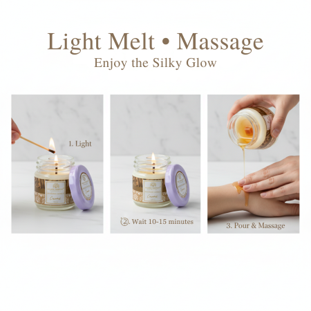 Global Fashion Massage Candle – 30 ml Aromatherapy Spa Candle in 21 Scents