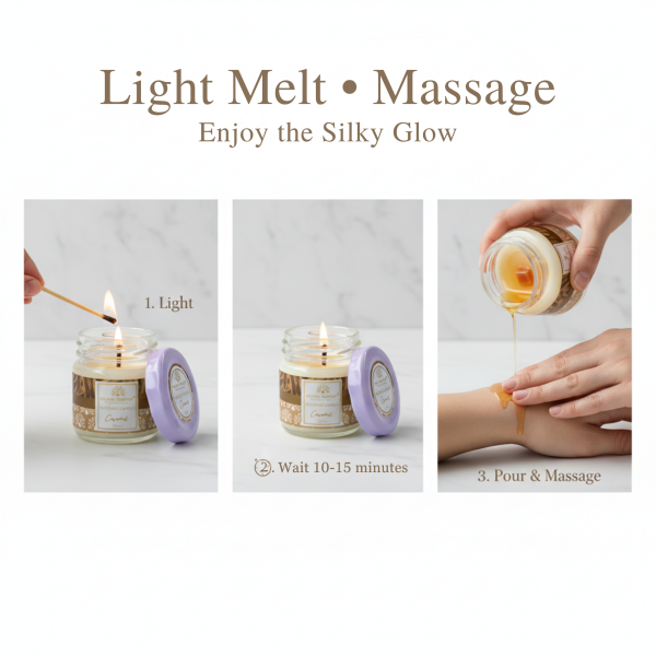 Global Fashion 30 ml Massage Candle – 21 Aromatherapy Scents