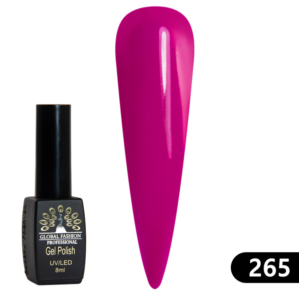 Gel polish BLACK ELITE 265, Global Fashion 8 ml