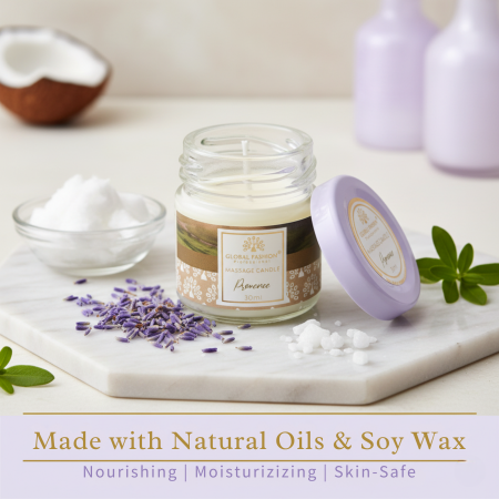 Global Fashion Massage Candle – 30 ml Aromatherapy Spa Candle in 21 Scents