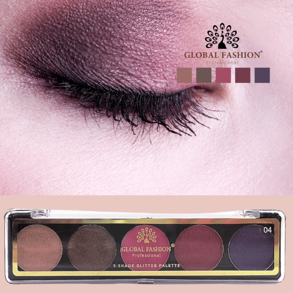 Global Fashion eyeshadow palette preview matte shimmer finish باليت ظلال عيون
