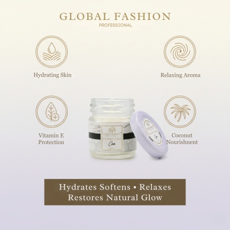 Global Fashion Massage Candle – 30 ml Aromatherapy Spa Candle in 21 Scents