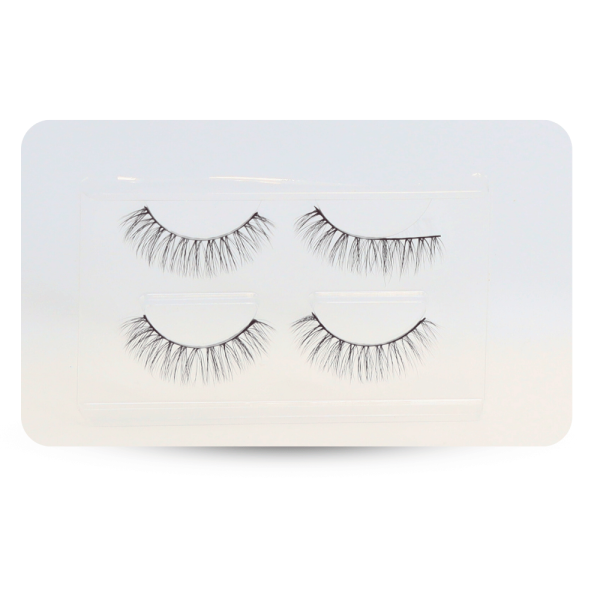 3D wispy false eyelashes reusable natural look 4pcs رموش صناعية 3D