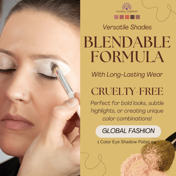 Global Fashion single eyeshadow preview matte shimmer finish ظلال عيون