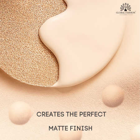 Global Fashion matte foundation close up waterproof oil free finish كريم اساس لقطة مقربة مطفي