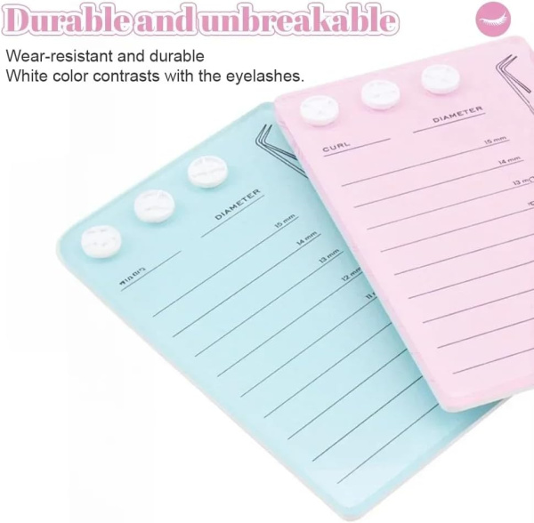 Global Fashion acrylic lash extension palette blue white لوحة رموش اكريليك