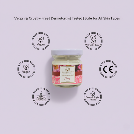 Global Fashion Massage Candle – 30 ml Aromatherapy Spa Candle in 21 Scents