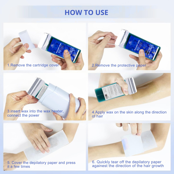 Roll-On Wax Cartridge 100ml – Hair Removal | Azulene Roll On Wax Cartridge Hair Removal | شمع رول
Roll-On Wax Cartridge 100ml – Hair Removal | Azulene Paraffin Wax Skin Treatment | شمع بارافين