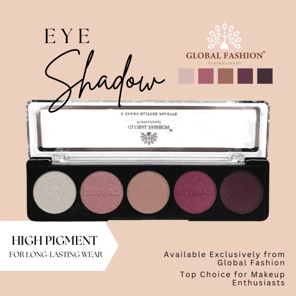 Global Fashion eyeshadow palette preview matte shimmer finish باليت ظلال عيون
