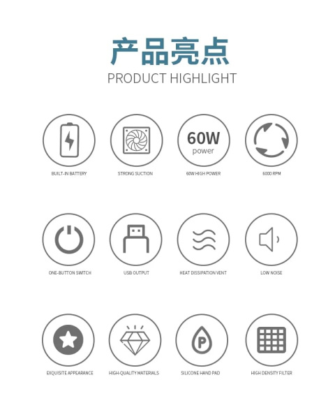 60W Nail Dust Collector 6000RPM HEPA Vacuum | شفاط غبار الاظافر
Professional Electric Nail Dust Extractor Machine | جهاز شفط اظافر