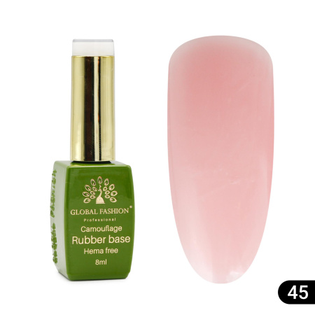Camouflage base for nails, Hema free, 8 ml 45