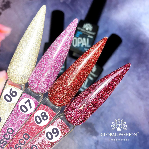 Disco Opal Reflective Rubber Base 8ml – Global Fashion | Preview 14 Shades
ديسكو أوبال ريفلكتيف روبر بيس 8 مل – جلوبال فاشن | معاينة 14 لون
