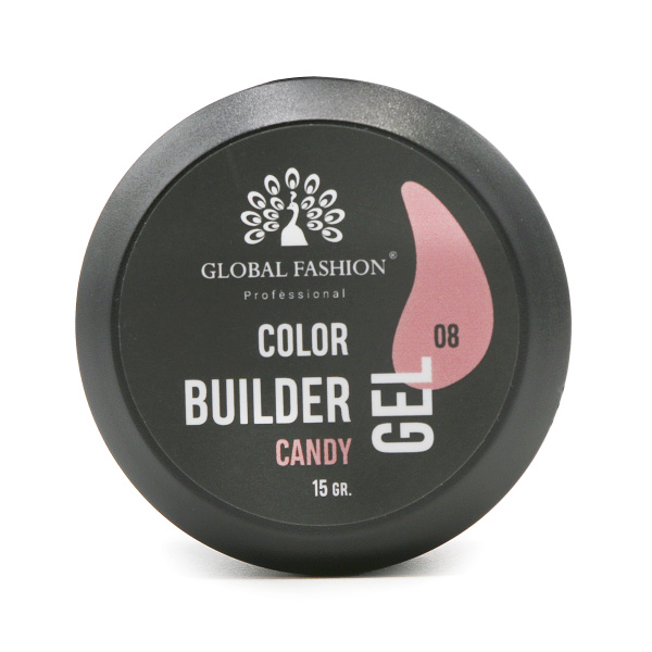 Global Fashion Color Builder Gel 15g | Nail Extension Gel | جل بيلدر ملون
