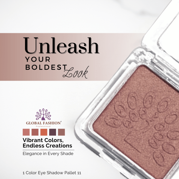Global Fashion single eyeshadow preview matte shimmer finish ظلال عيون