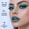 Colored gel eyeliner close up ultra fine tip no tug glide ايلاينر ملون لقطة مقربة