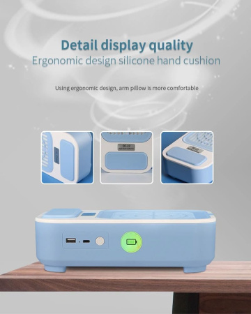 Cordless Nail Dust Collector Close View Powerful Vacuum | جهاز شفط اظافر لاسلكي
Rechargeable Nail Vacuum HEPA Detailed View | مكنسة اظافر