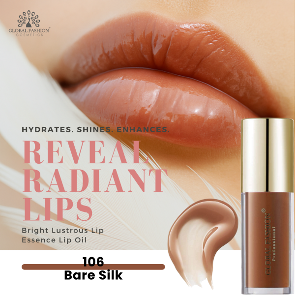 Global Fashion lip oil gloss high shine hydrating tinted finish ليب اويل لامع