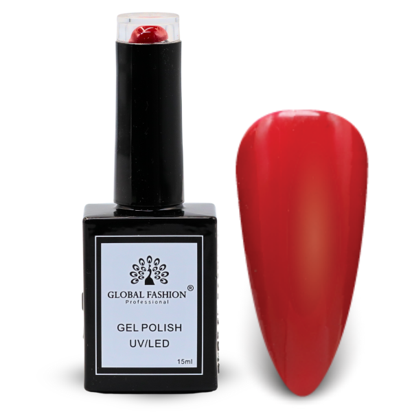 Hemoglobin Red Gel Nail Polish 15ml UV LED |11-Hemoglobin Red 1p Crimson Red Gel Nail Polish Bottle 15ml - UV LED Soak Off Nail Color UAE GCC | طلاء أظافر جل أحمر