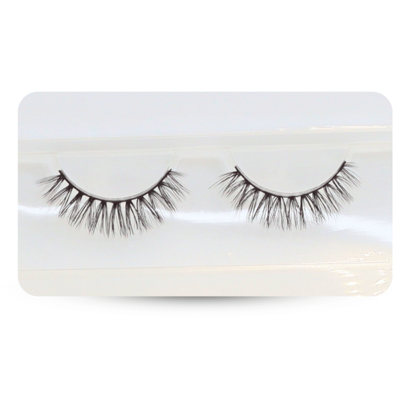 2 pcs wispy mink false eyelashes cat eye fox eye رموش صناعية طبيعية