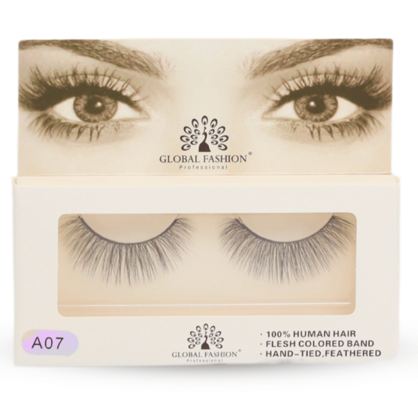 2 pcs wispy mink false eyelashes cat eye fox eye رموش صناعية طبيعية
