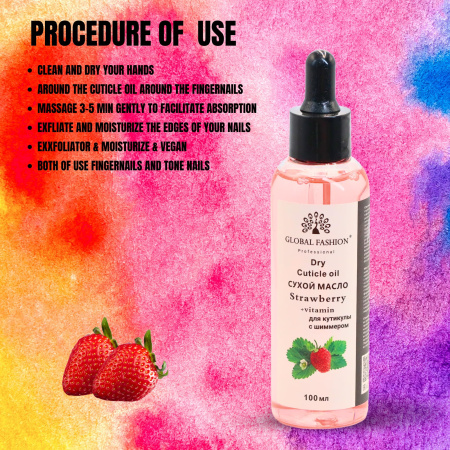 Global Fashion Cuticle Oil – Natural Blend of Olive, Coconut, Lavender, Rosemary & Jojoba Oils
