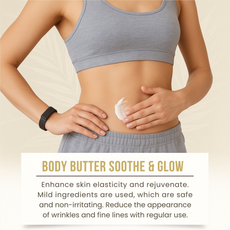 Body Butter Close Up - Ultra Hydrating Shea Butter Collagen Body Cream | زبدة الجسم صورة مقربة