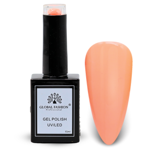 Coral Crush Nail Polish 15ml UV LED | 17-Coral Dusk 1p Coral Gel Nail Polish Bottle 15ml - UV LED Soak Off Nail Color UAE GCC | طلاء أظافر جل