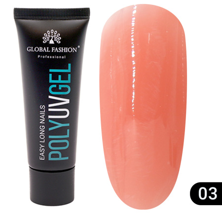 Poly UV gel (Polygel) Global Fashion 30 g 03
