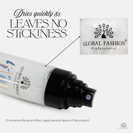 Shimmer mist glow spray close up light veil radiance بخاخ جلو ولمعان لقطة مقربة