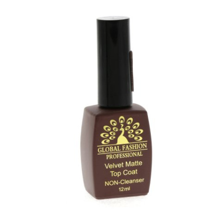 Matte Nail Gel Top, Velvet Matte Top Coat 12ml, Non Sticky Gel Polish Top, Professional Matte Finish Nail Gel, جل مطفي للأظافر, جل توب مطفي للأظافر 12 مل
