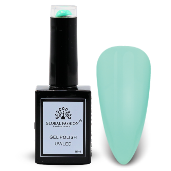 Garden Greens Nail Polish 15ml UV LED | 100-Pale Robin Egg Blue 1p Mint Blue Gel Nail Polish Bottle 15ml - UV LED Soak Off Nail Color UAE GCC | طلاء أظافر جل