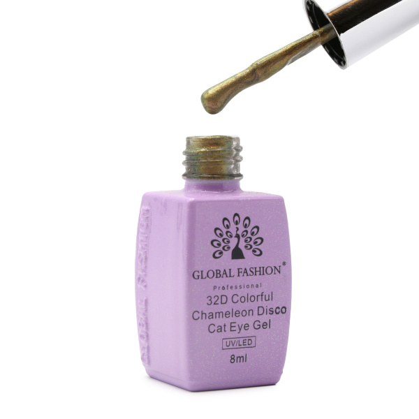 32D Chameleon Cat Eye Gel Polish,Magnetic Disco Cat Eye Gel,UV LED Chameleon Cat Eye Gel Polish,Long-Lasting Chameleon Cat Eye Nail Gel,جل أظافر عين القطة شامليون,جل عين القطة شامليون المغناطيسي,طلاء جل عين القطة UV LED شامليون,جل أظافر عين القطة شامليون طويل الأمد
268