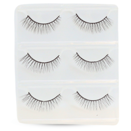 False eyelashes close up fluffy natural reusable strips رموش صناعية لقطة مقربة