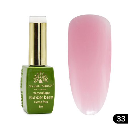 Camouflage base for nails, Hema free, 8 ml 33