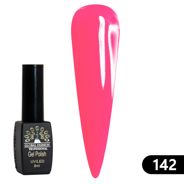Gel polish BLACK ELITE 142, Global Fashion 8 ml