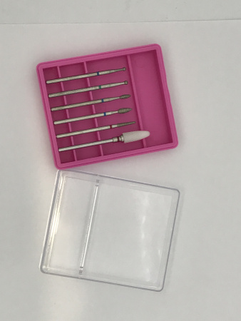 Set of attachments for hardware manicure 9-5, 6 pcs.