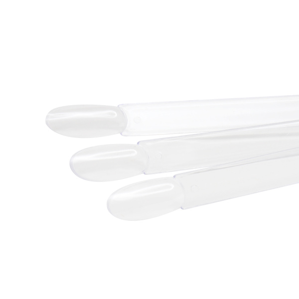 Paint palette on a ring, oval shape, transparent, 50 pcs