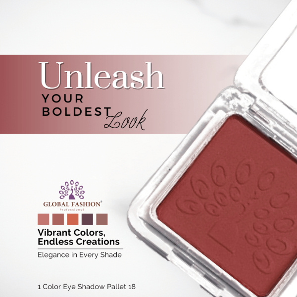 Global Fashion single eyeshadow preview matte shimmer finish ظلال عيون