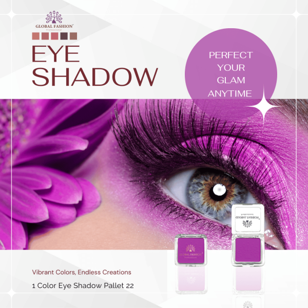 Global Fashion single eyeshadow preview matte shimmer finish ظلال عيون