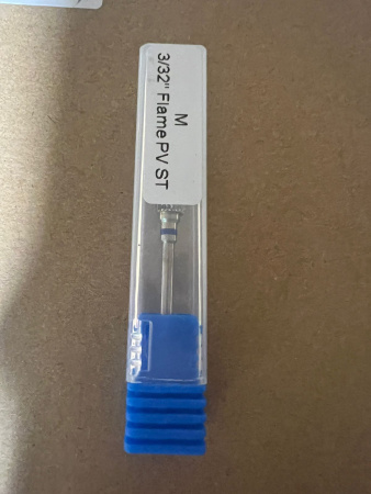 Carbide tip, blue notch, M 3/32 Flame PV ST